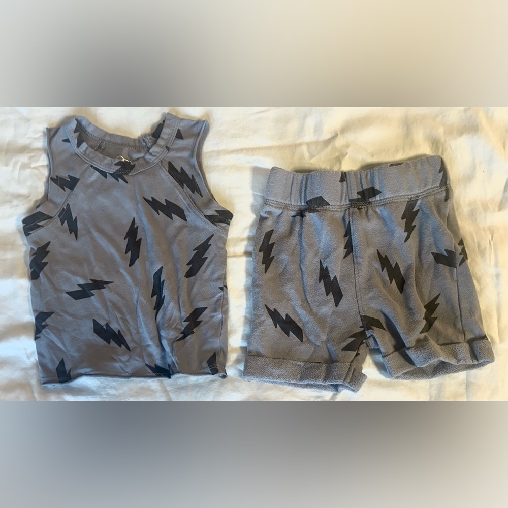 Art Class Baby Boy Lightning Print Outfit 12m